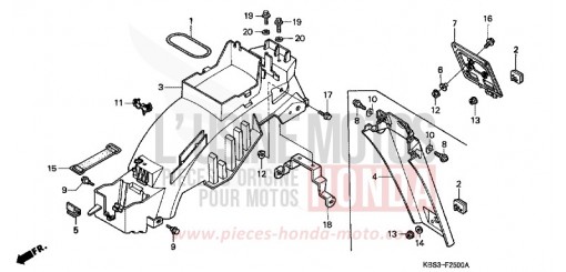 REAR FENDER NSR125RY de 2000